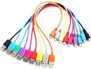 Kabel USB 4World USB-A - microUSB 1 m Pomarańczowy (07953OEM)