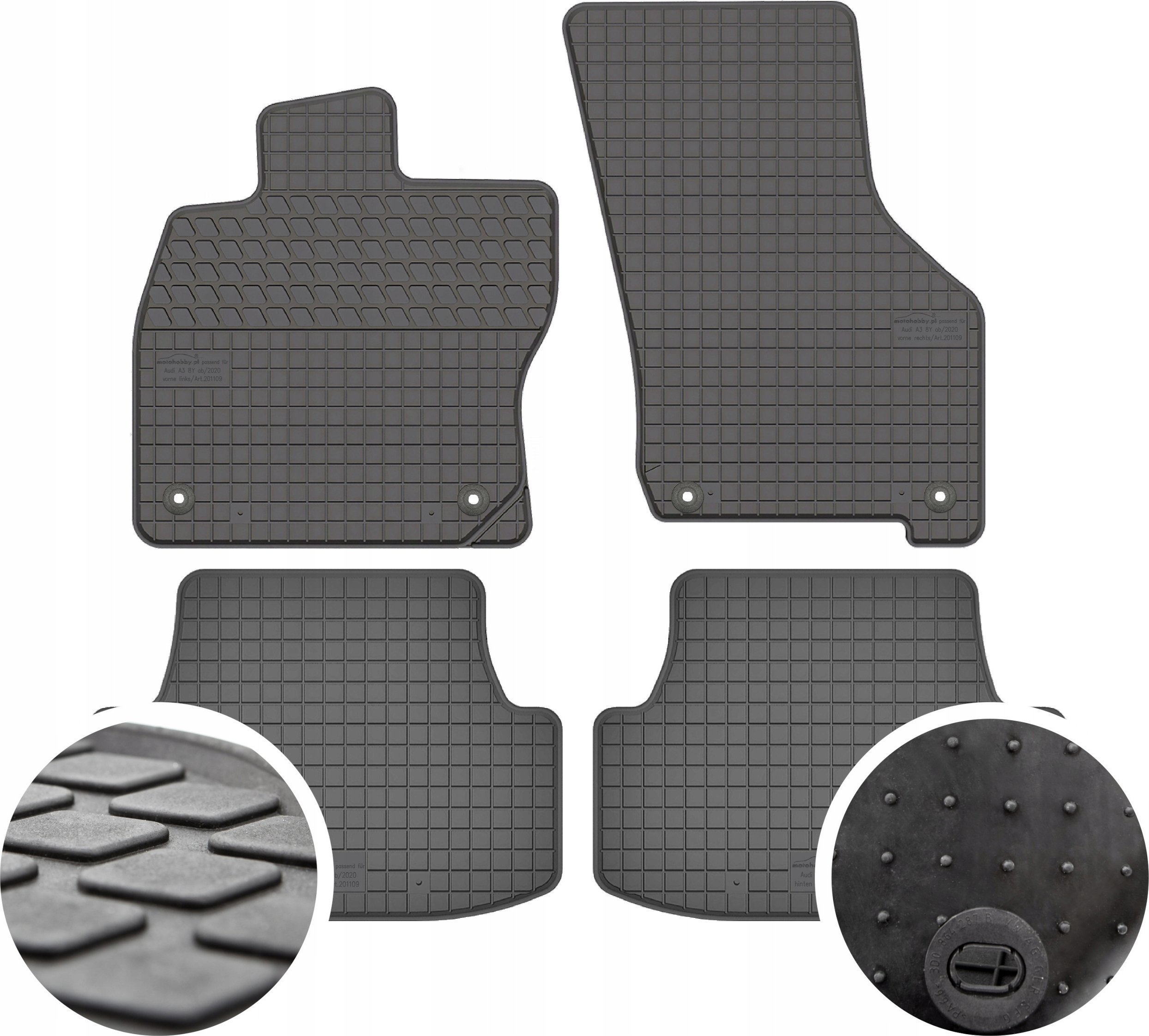 Cikcar Dywaniki gumowe do Audi A3 8Y