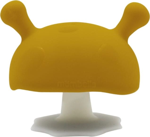 Mombella Gryzak silikonowy 3m+ Grzybek curry 8127 Mombella