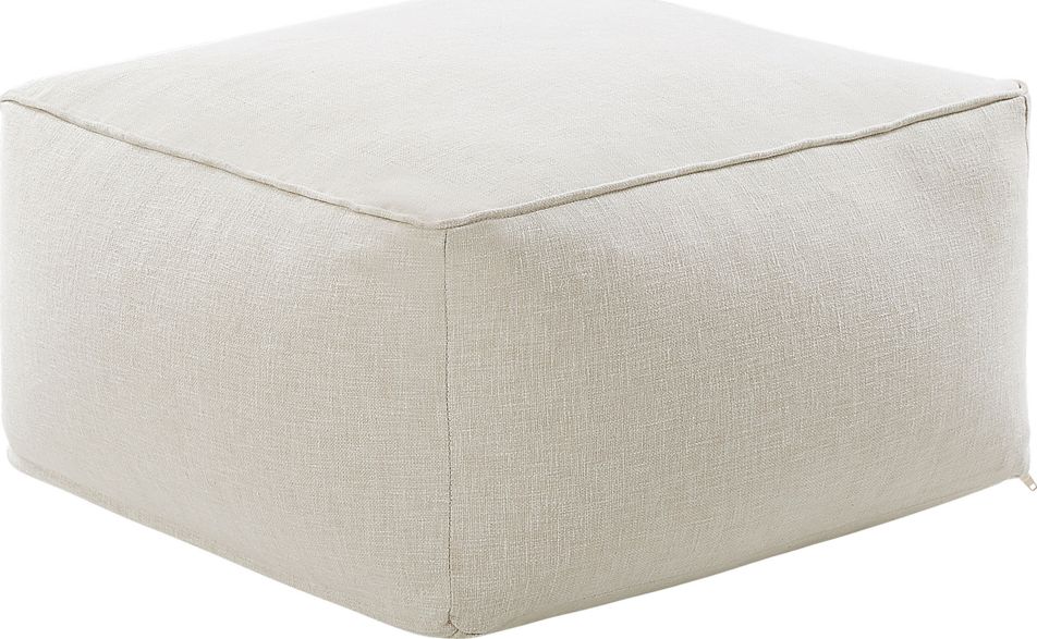 Shumee Puf 50 x 50 x 30 cm beżowy MUKKI