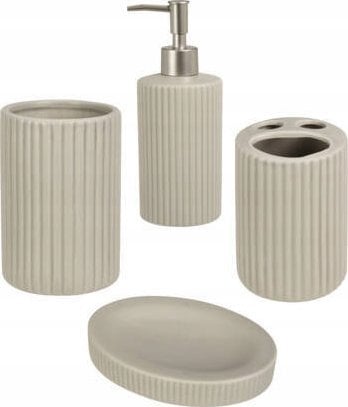Bathroom Solutions Zestaw ceramicznych akcesoriów łazienkowych, 4 elementy