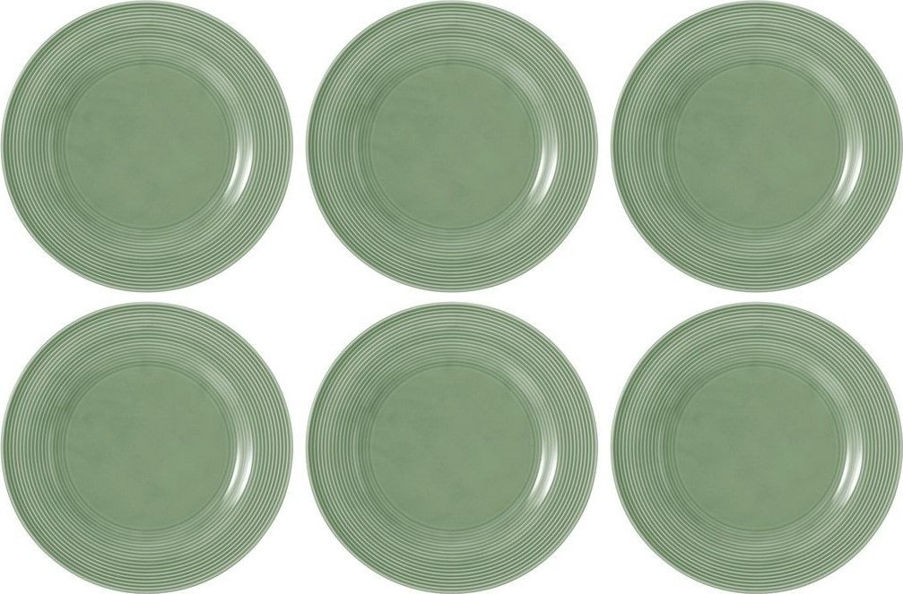 Zestaw 6 talerzy porcelanowych obiadowych 27.5 cm eukaliptusowy - Seltmann Weiden