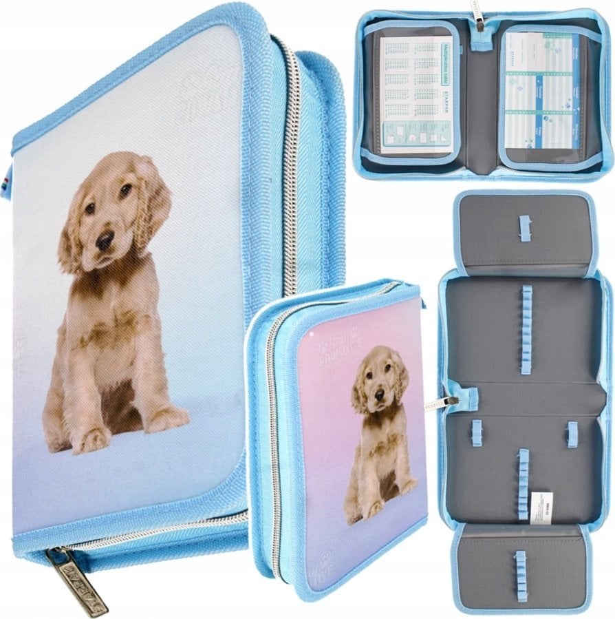 Piórnik Starpak PIORNIK 1ZAM 2KLAP PIESEK FOTO STK-35 PB 12/48