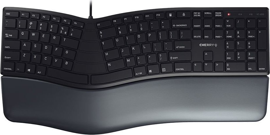 Klawiatura Cherry CHERRY KC 4500 ERGO klawiatura USB QWERTY US English Czarny