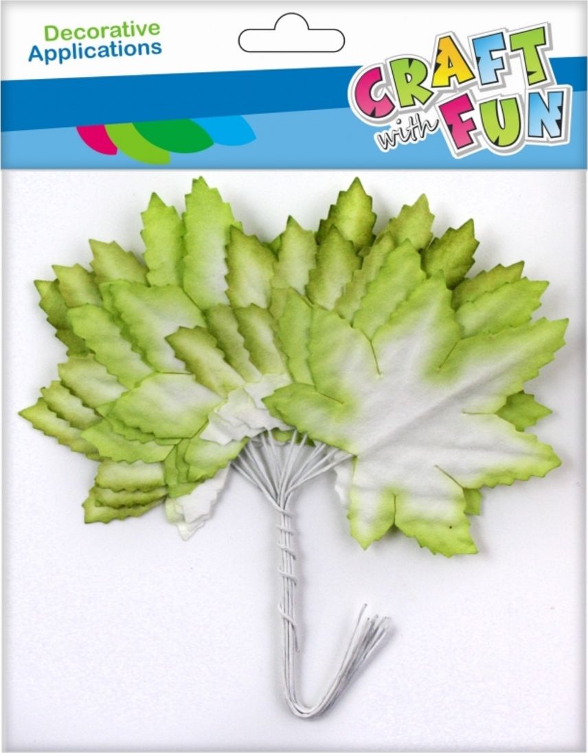 Craft with Fun CF OZDOBA DEK DRUCIK LISC 4CM 12SZT ZIEL 12/960