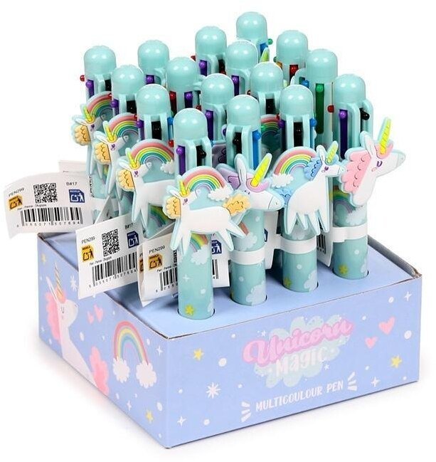 Długopis wielokolorowy 6w1 Jednorożec (16szt)
