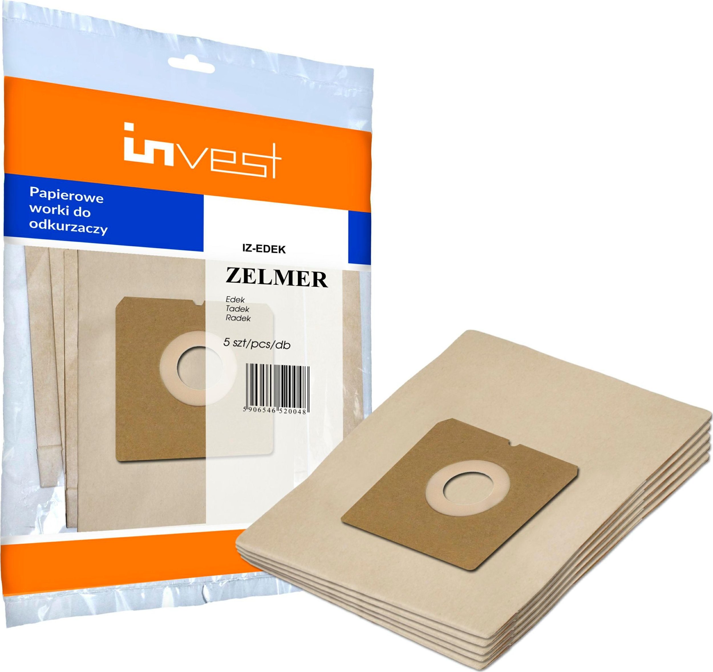 WORKI PAPIEROWE Zelmer Edek/Tadek/Radek