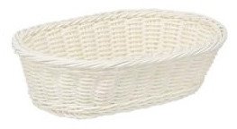 Koszyk owalny 24x16x7 cm biały 7797