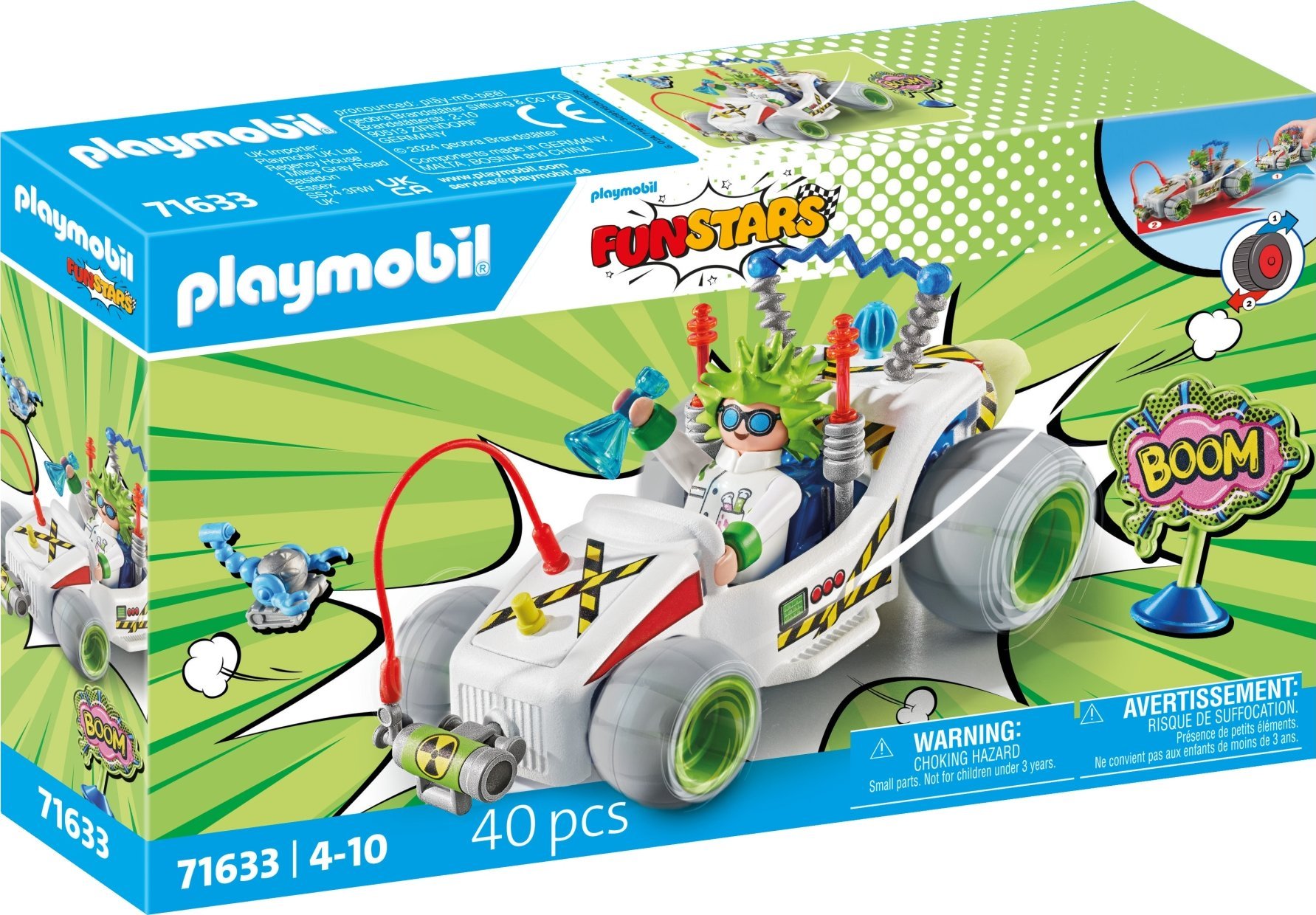 Figurka Playmobil Zestaw z figurkami Funstars 71633 Racing: Profesor