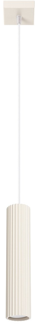 Lampa Wisząca Karbon 1 Beżowy Gu10 Max 10W Ledw Sollux Lighting