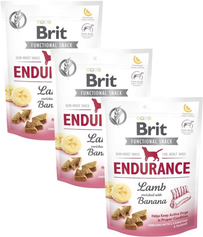 BRIT CARE DOG FUNCTIONAL SNACK ENDURANCE LAMB 3x150g