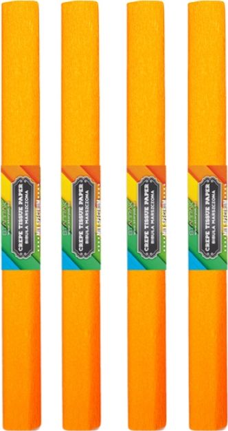 Starpak Bibuła marszczona 50x200cm pomarańczowa jasna 10szt.