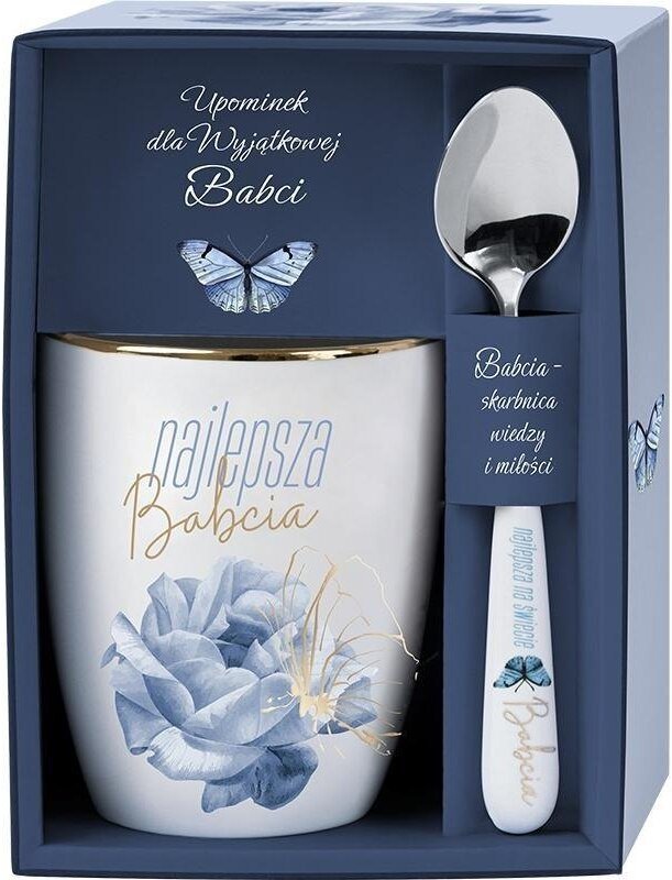 Zestaw upominkowy dla Babci kubek łyżeczka