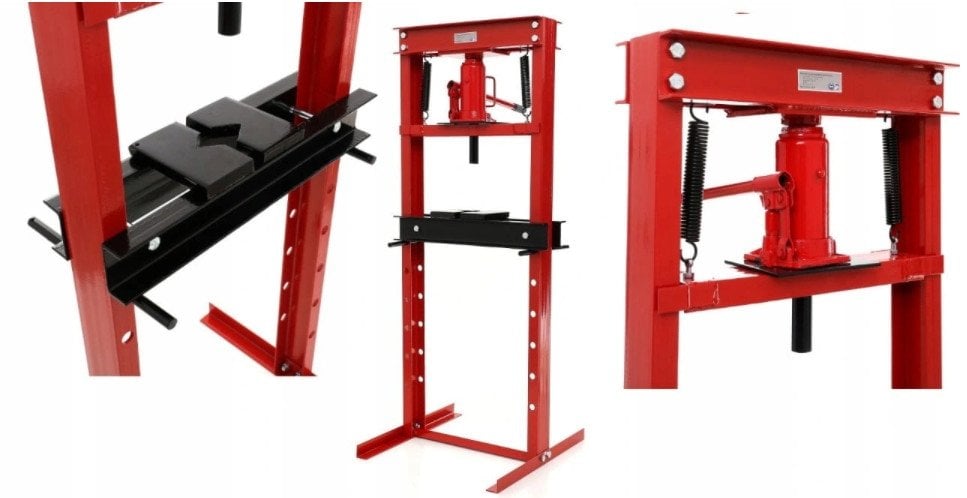 #Prasa hydrauliczna 20T z manometrem i pompą nożną(1)