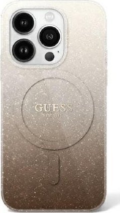 Guess GUHMP16LHGRCELW iPhone 16 Pro 6.3" brązowy/brown hardcase IML Glitter Gradient MagSafe