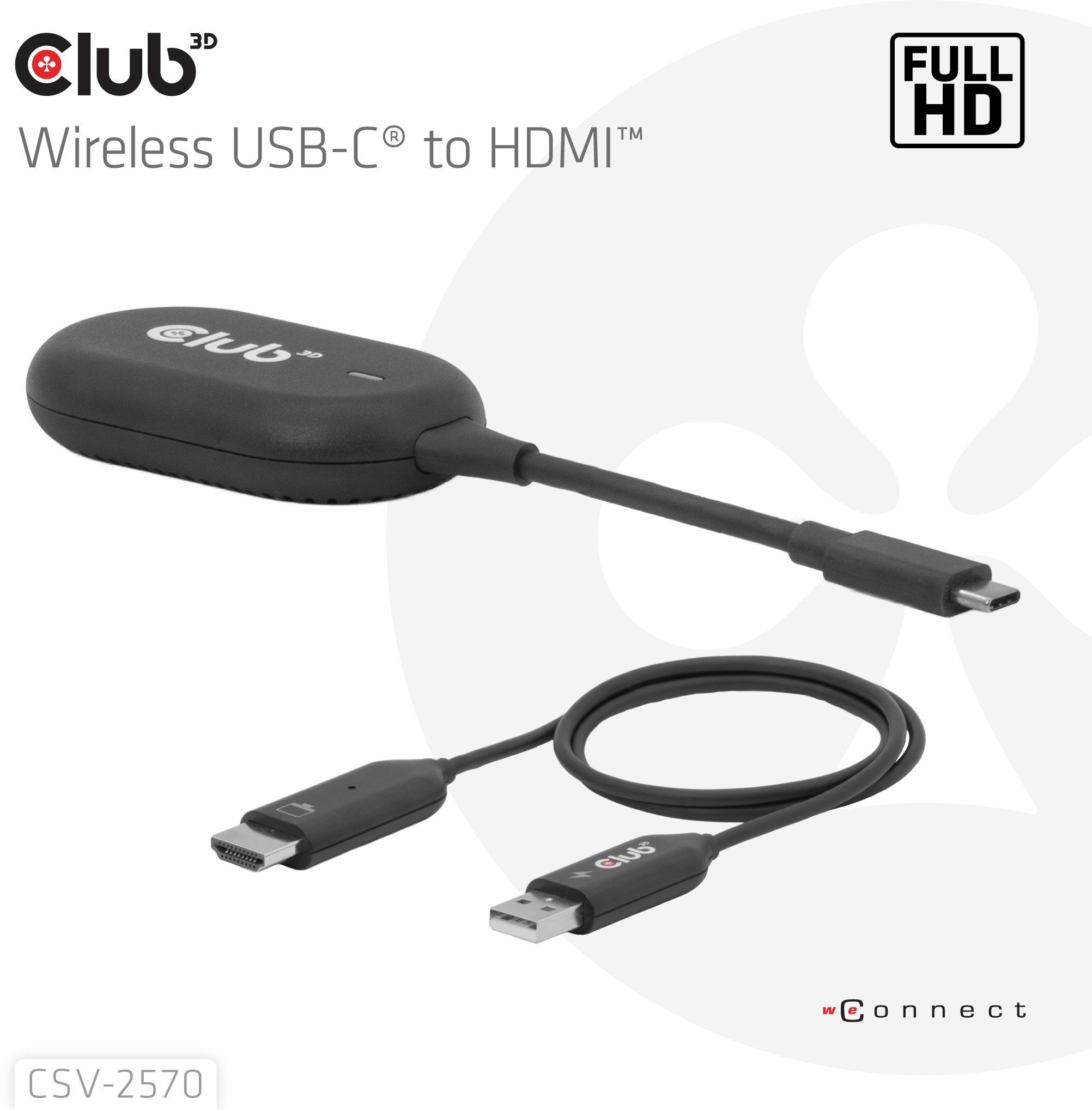 CLUB3D CSV-2570 huby i koncentratory USB Type-C