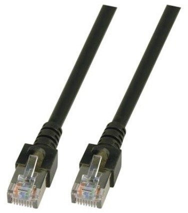 EFB RJ45 S/FTP Cat5e kabel sieciowy czarny 0,5 m SF/UTP
