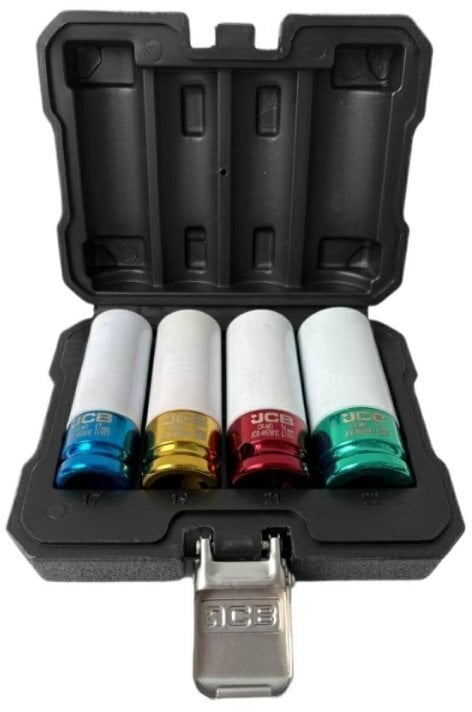 Zestaw nasadek udarowych 1/2" do alufelg 4el. (17, 19, 21, 22mm)