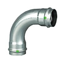 Viega Łuk 90° z SC Ø=22mm stal nierdzewna - 435653