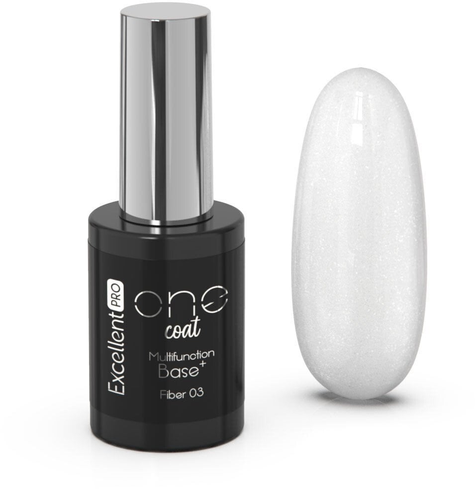 Excellent PRO One Coat Multifunction Fiber Base baza hybrydowa z włóknami Sparkling Snow 11g