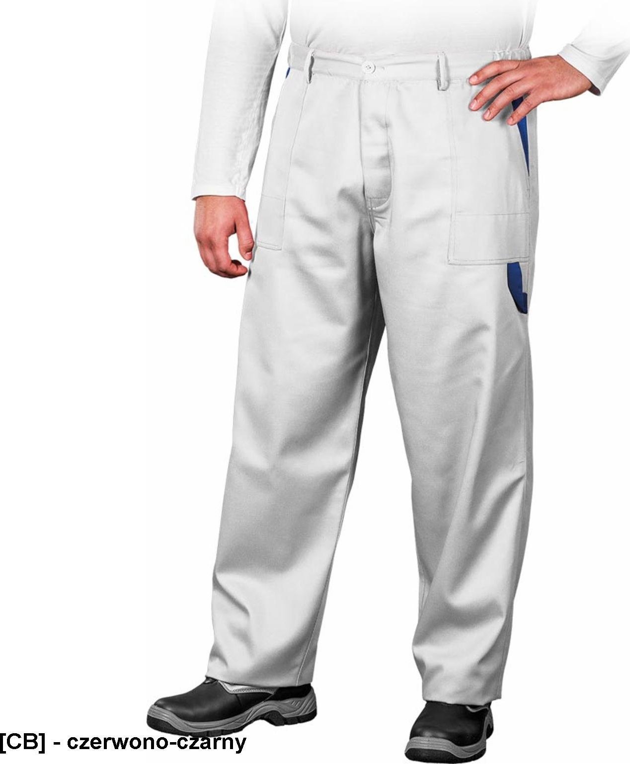 R.E.I.S. MMSP - spodnie ochronne do pasa - czerwono-czarny 56