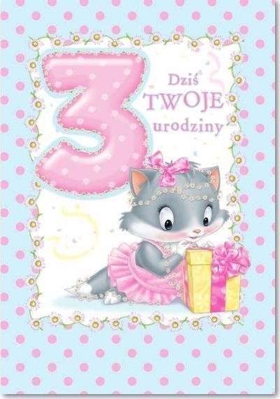 Trend Karnet B6 3 latka dziewczynka fun