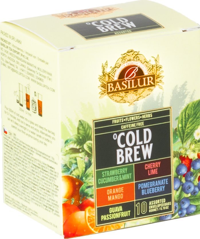 Basilur Basilur COLD BREW ASSORTED zestaw herbat owocowych bez kofeiny 5 smaków - 10 szt.