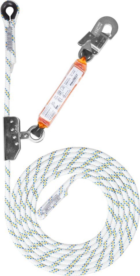 Protekt LINOSTOP II - Urządzenie samozaciskowe z zatrzaśnikiem AZ002 - dł. liny 20