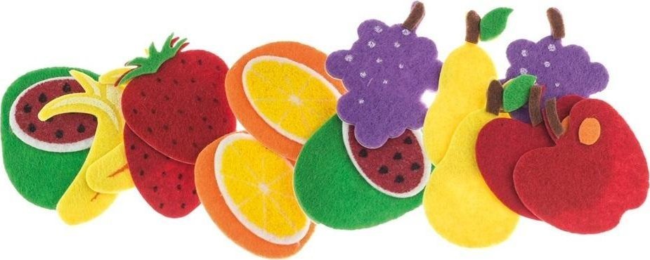 BREWIS Naklejki z filcu Owoce 14szt