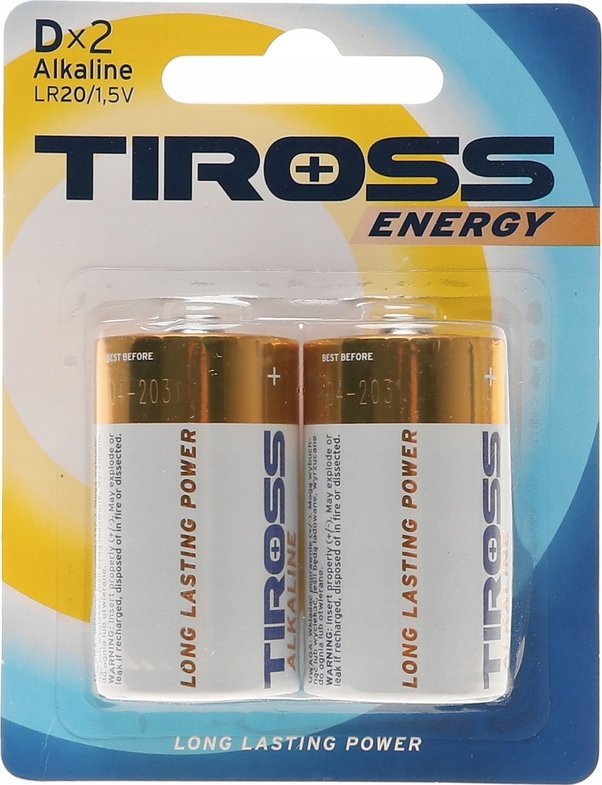 Tiross TIROSS BATERIA ALKAICZNE LR20 2szt.