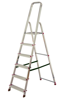 Krause Corda Drabina wolnostojąca jednostronna aluminiowa 6 stopniowa (000736)