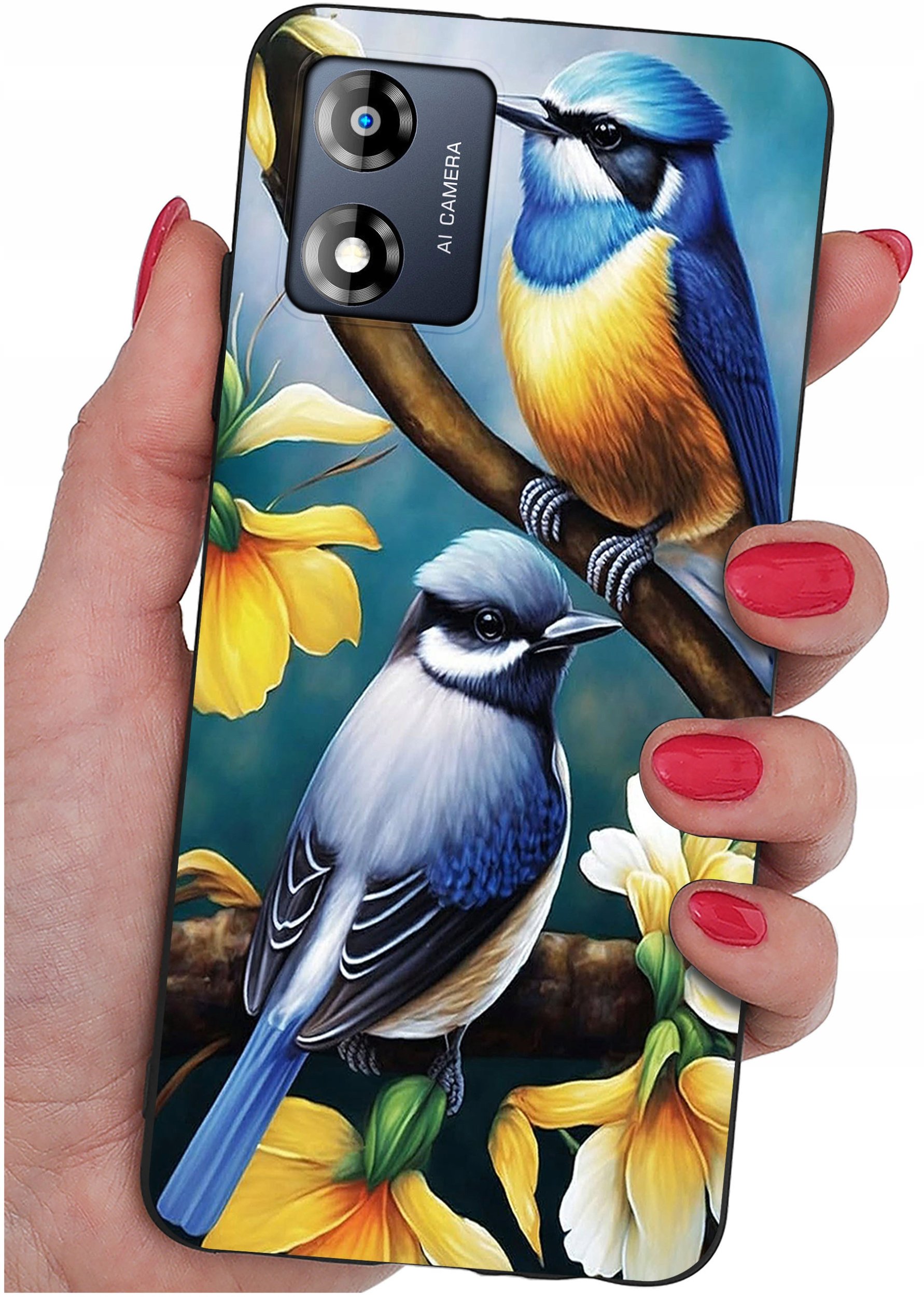Etui do Motorola Moto E13 WZORY |SILIKONOWE MATT CASE + SZKŁO 9H