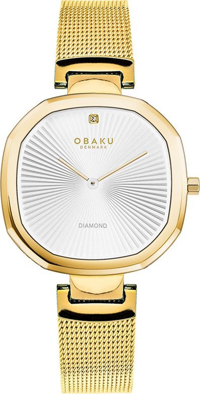 Zegarek OBAKU Zegarek damski Obaku Denmark V277LXGIMG złoty