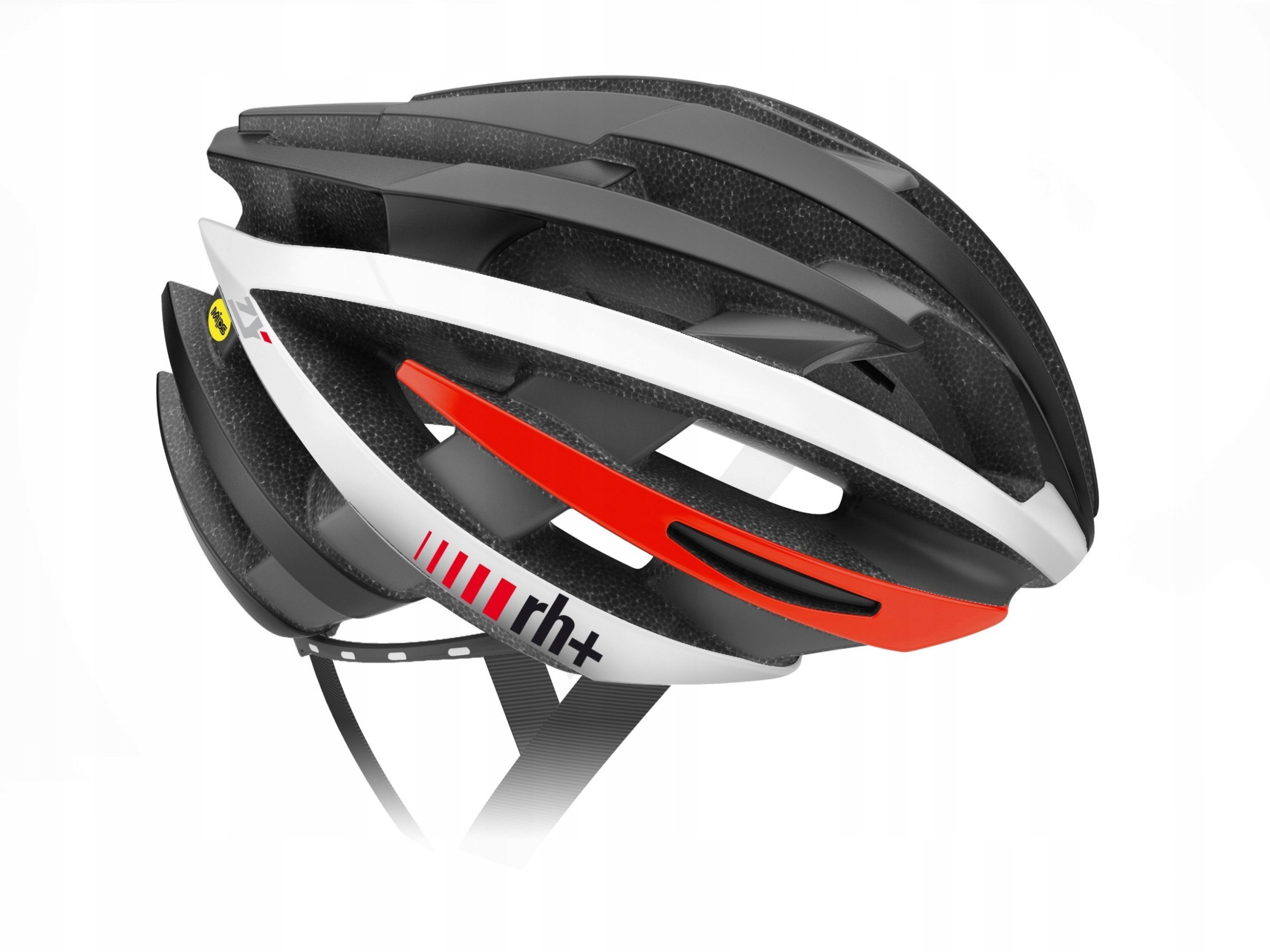 Kask rowerowy zeroRH+ ZY MIPS MATT BLACK-ARROW SHINY WH XS/M
