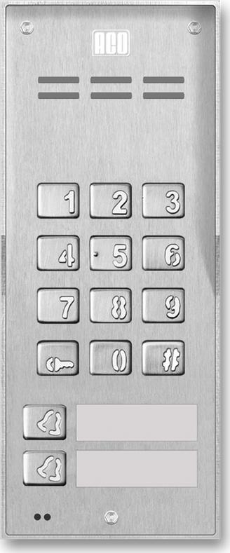 ACO ACO FAM-P-2NPZSACC NT panel natynkowy 2-rodzinny czyt. brel. zamek szyfr.