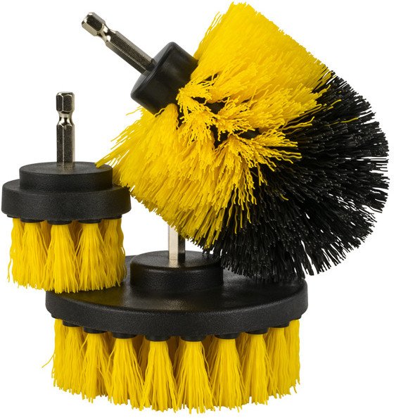 Szczotki do czyszczenia zakładane na wiertarkę, wkrętarkę 3 szt.