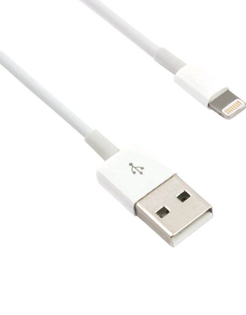 Kabel USB C-Tech USB-A - Lightning 2 m Biały (CB-APL-20W)