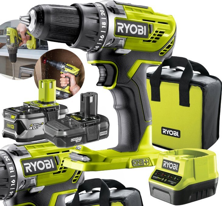 Wiertarko-wkrętarka Ryobi Ryobi R18DD3-2415BS