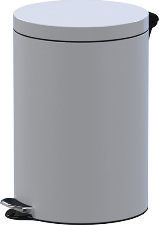 Kosz na śmieci ALDA na pedał biały (AF613E-14)