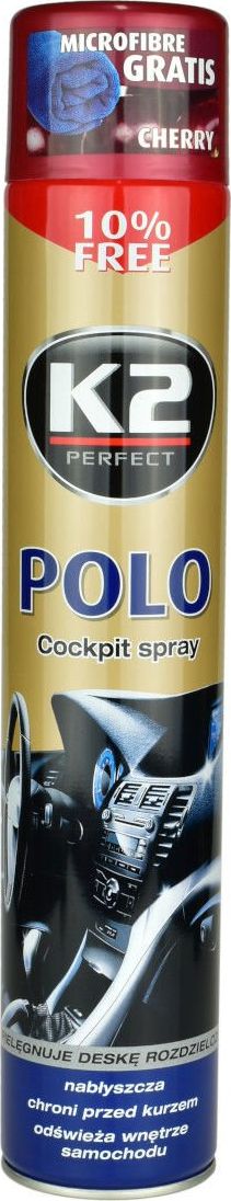 K2 Kokpit nabłyszczający K2 Polo Cockpit spray - Wiśnia 750ml uniwersalny