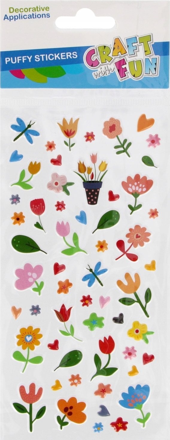 NAKLEJ PUFFY KWIATY CF PBH 12/576