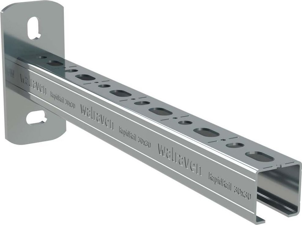 Walraven wall bracket RapidRail 30x30 ev L: 500 mm with cutting marks