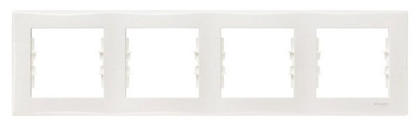 Schneider Electric Ramka poczwórna Sedna pozioma kremowa SDN5800723
