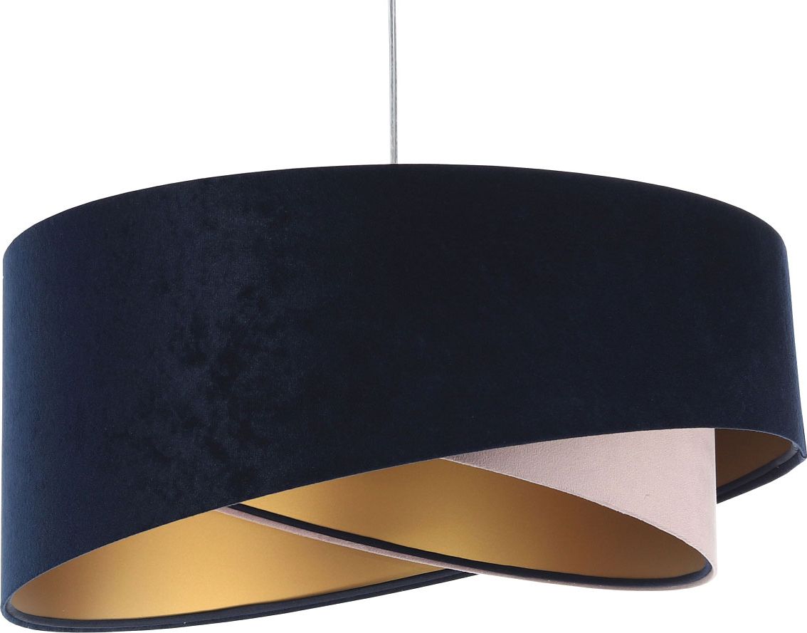 Lampa wisząca Lumes Granatowo-różowa lampa wisząca glamour - EXX11-Gelva