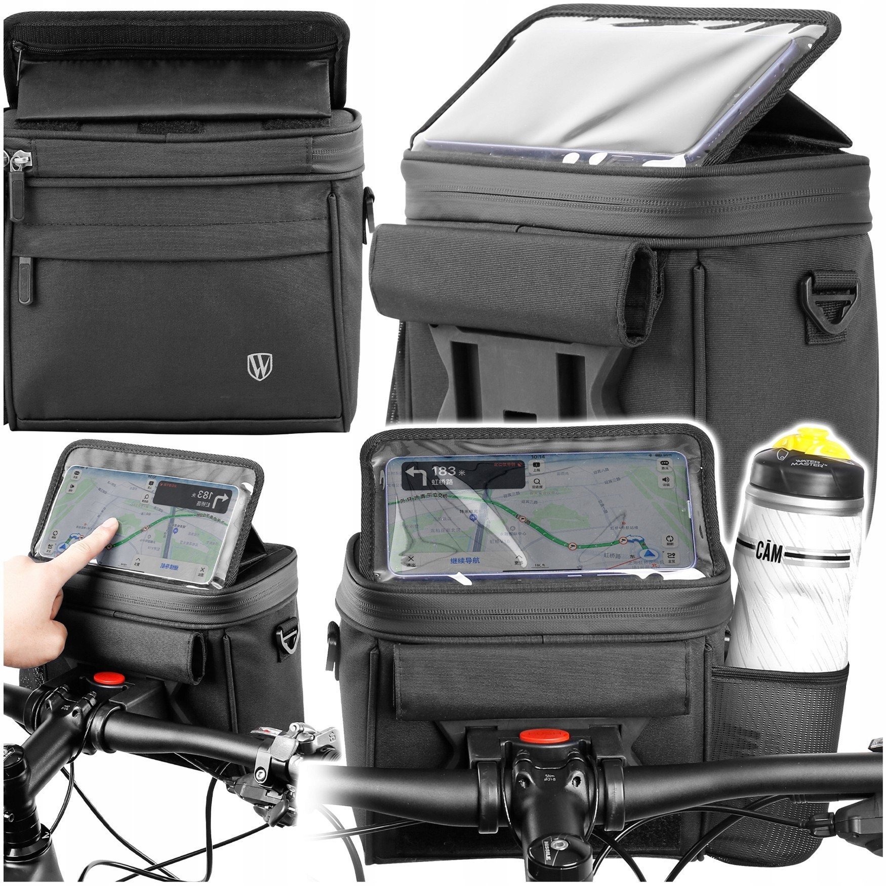 L34N TORBA ROWEROWA NA KIEROWNICĘ + ETUI NA TELEFON