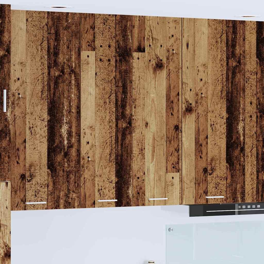 vidaXL Szafka wisząca z półką Riga Stare drewno 60 x 31 x 100 cm