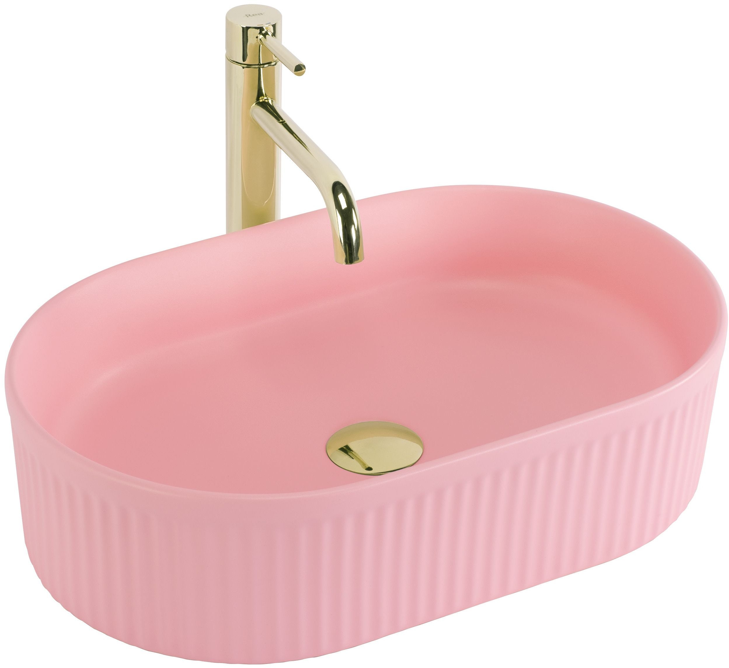 Umywalka nablatowa Rea Vanda Bubble Gum Matt