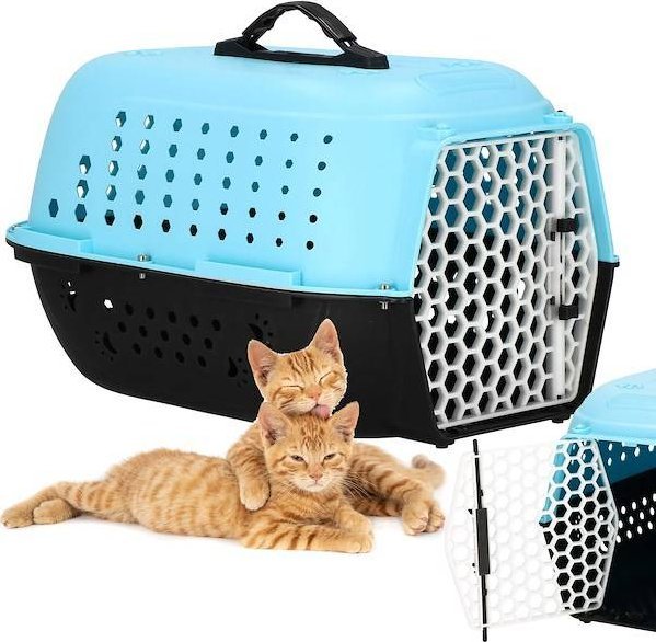 Springos Transporter dla kota psa gryzoni do 7 kg 48x33x28 cm niebiesko-czarny UNIWERSALNY
