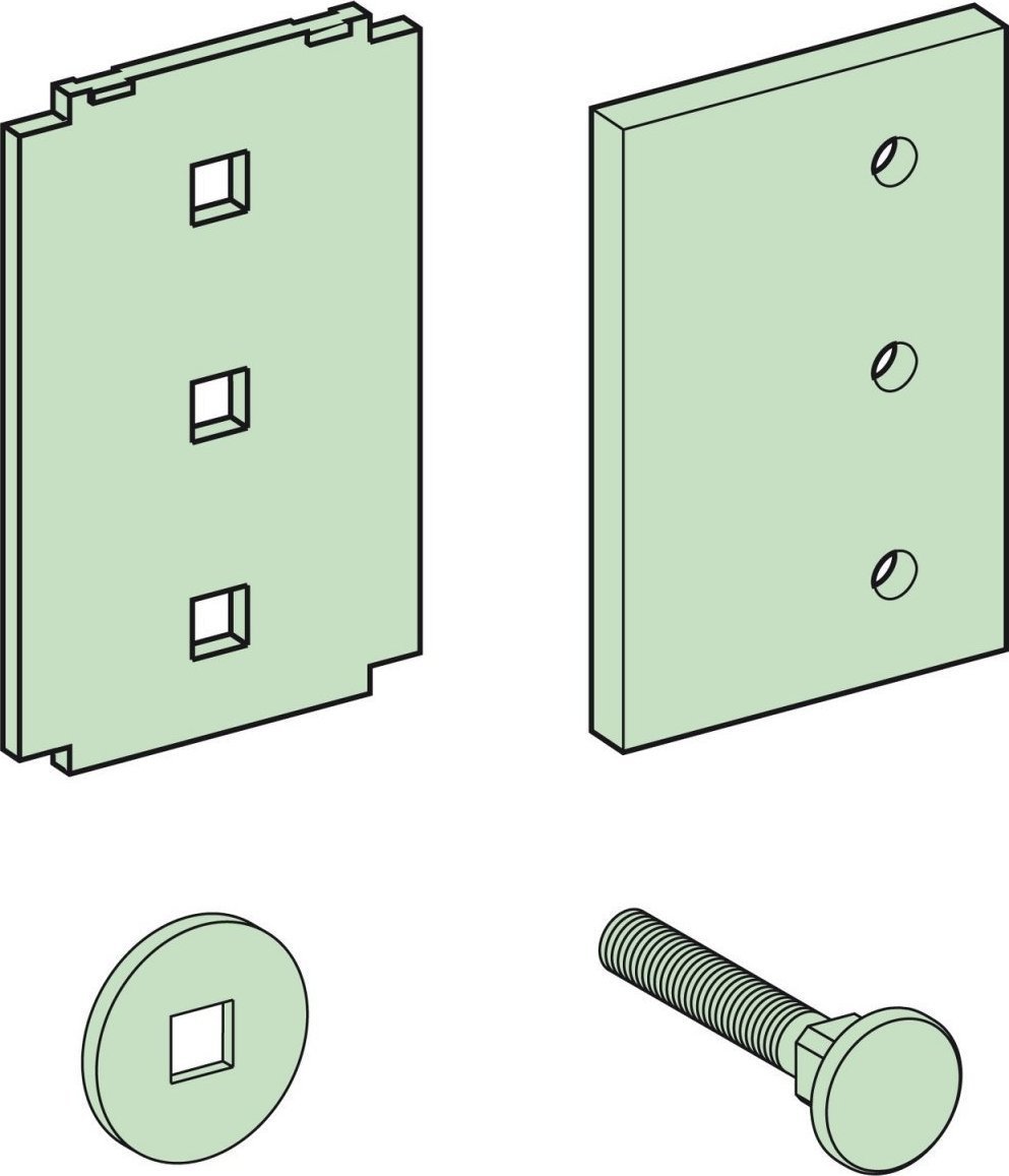 Schneider Electric Prisma Plus, system P, łącznik do szyn poziomych l = 120mm LVS04643
