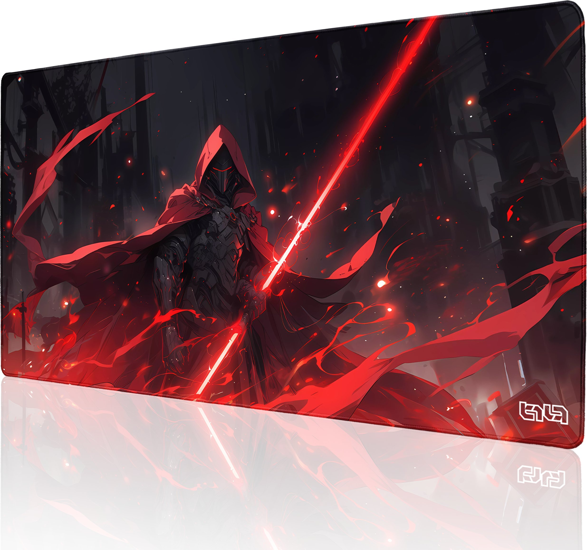 Podkładka Tilt PODKŁADKA POD KLAWIATURĘ Czerwone Świetliste Ostrze 100x50 TILT Gamingowa